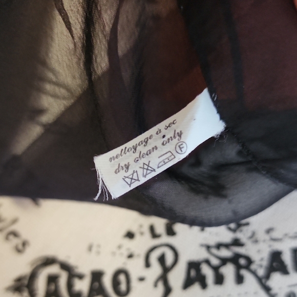 Ombre Sheer Silk Scarf - Picture 6 of 7